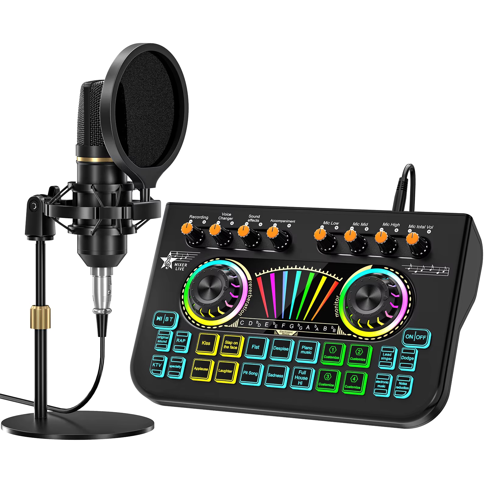 Microphone Capsule - Tenlamp X3 BM800 Podcast Microphone Bundle