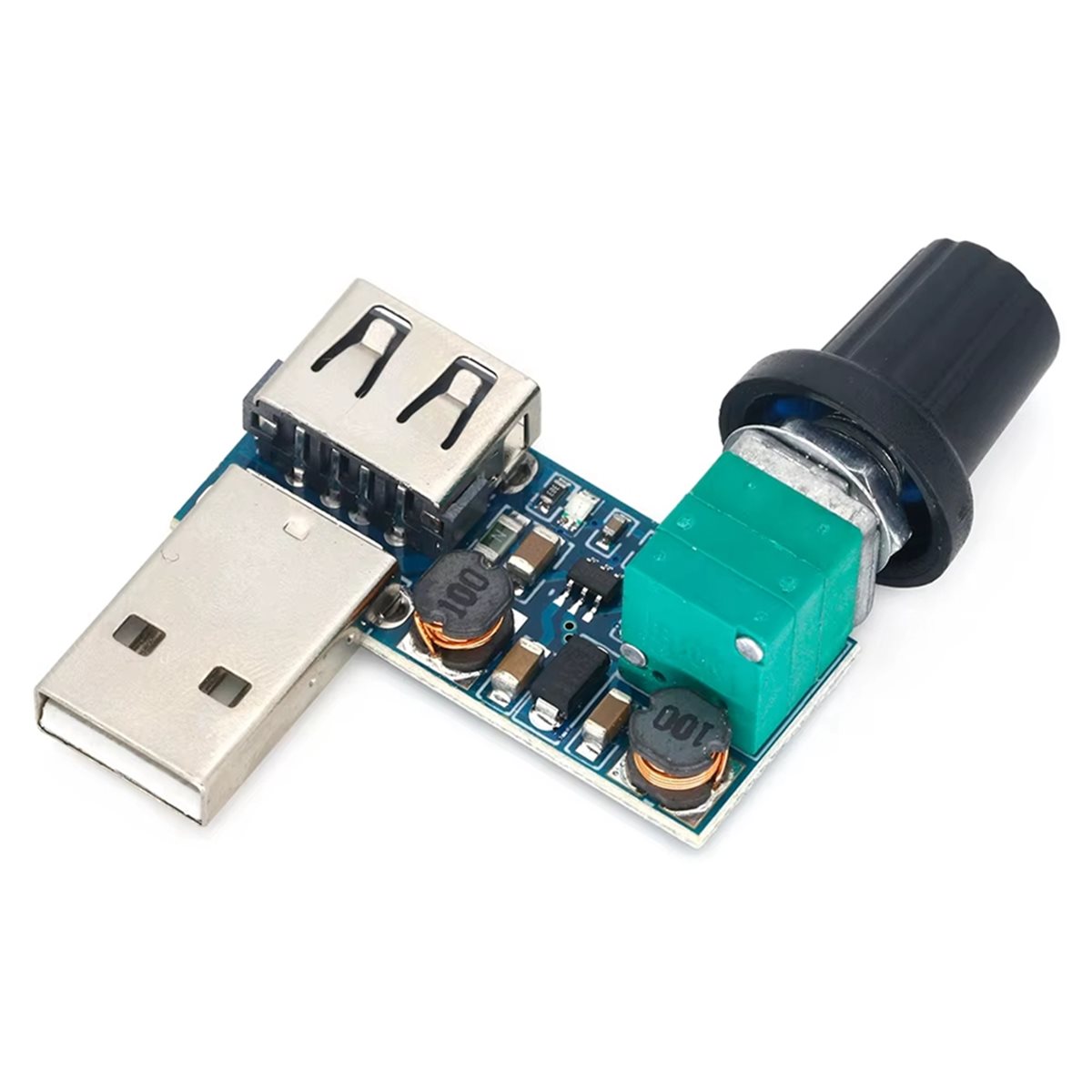 A64I DC 5-12V USB Fan Stepless - огляд і ціна Volume Control Board