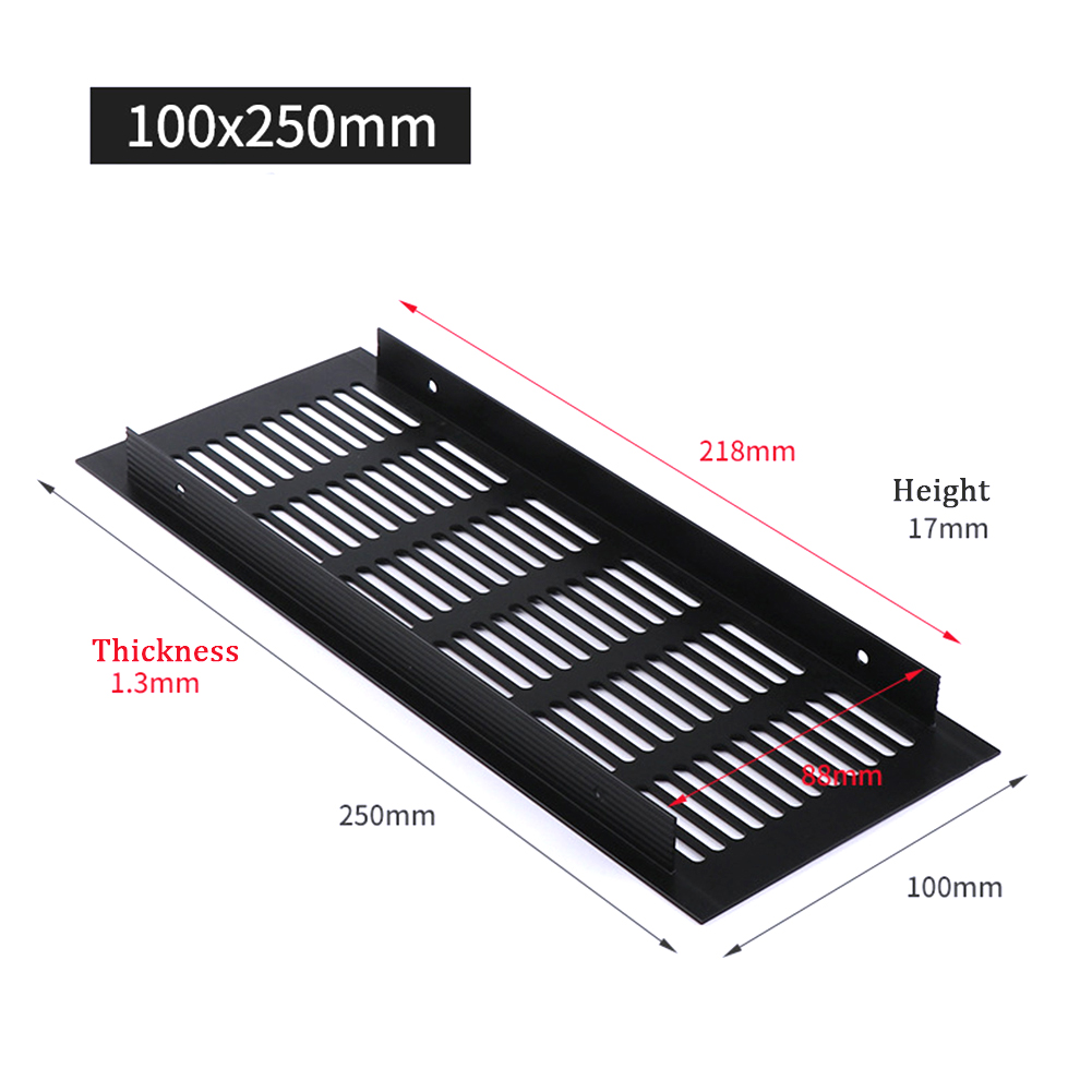 150/200/225/250/300/350/400mm  - огляд і ціна Ventilation Grille Aluminum