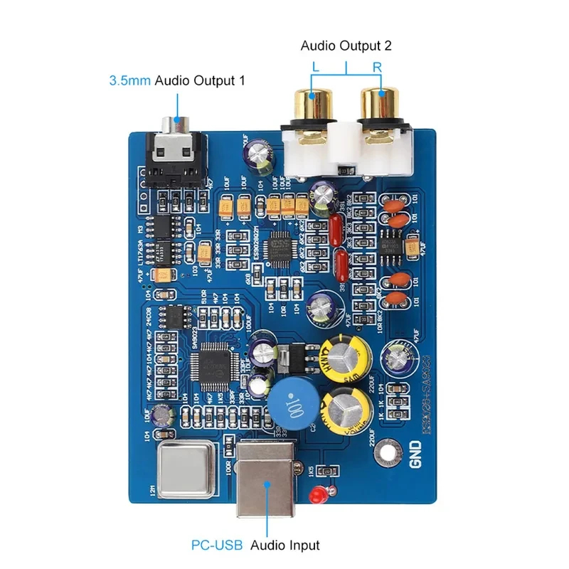 YJ00130 USB Decoder Board ES90 - огляд і ціна Usb Sound Card