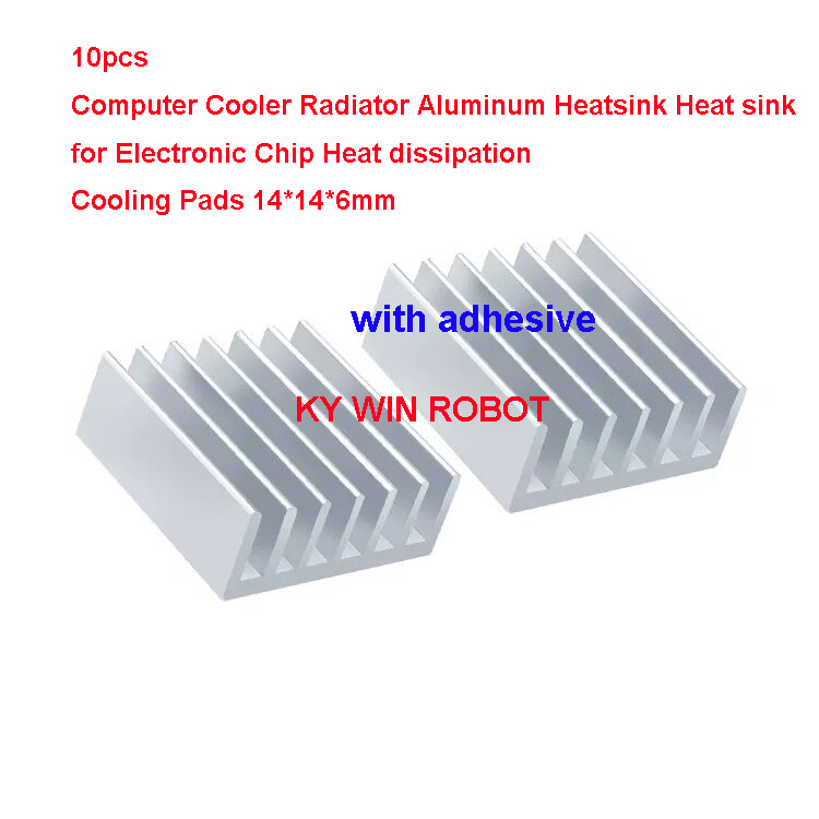 10Pcs Mini Adhesive Aluminum R - огляд і ціна Heatsink Aluminum