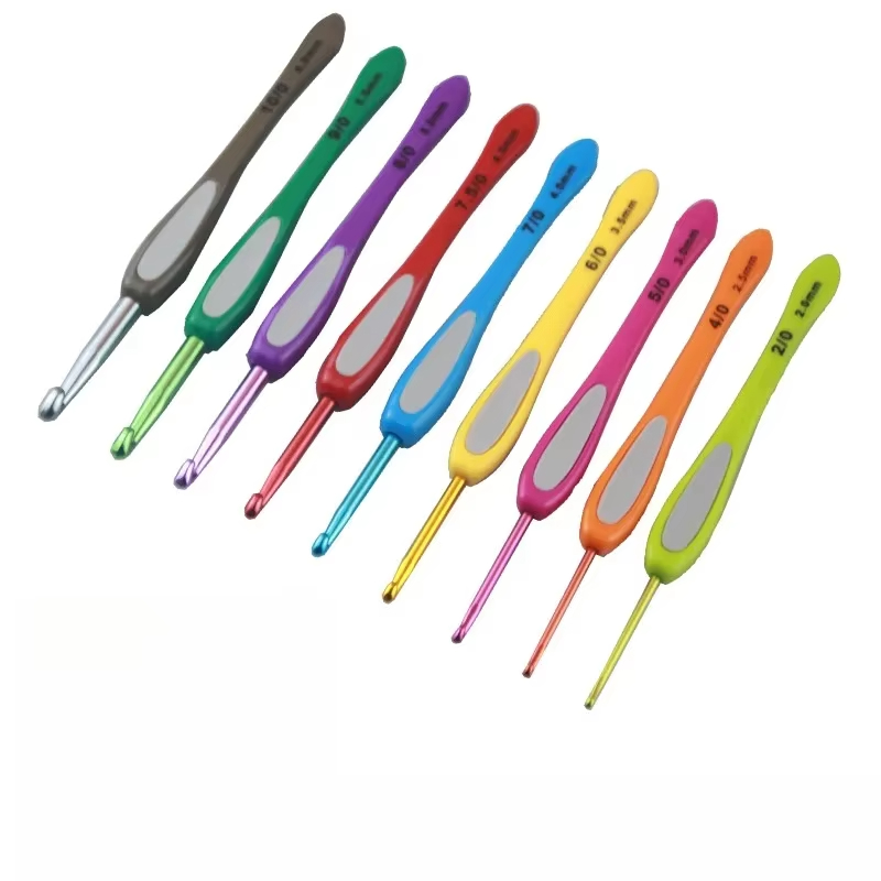 1. Soft Grip Crochet Hook Kit  - огляд і ціна Knob Aluminum