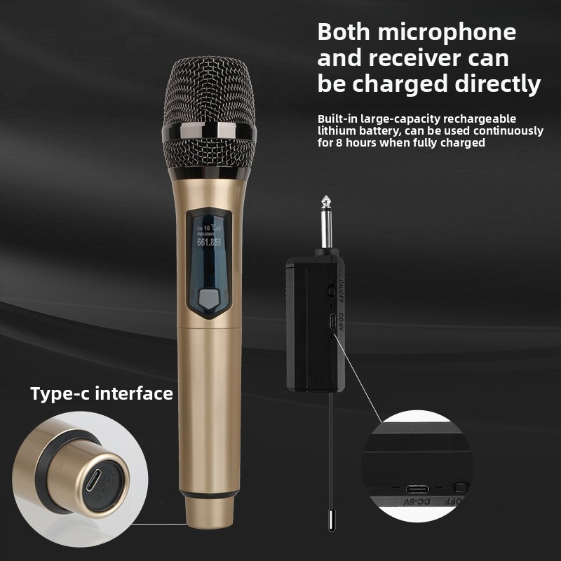 Wireless Microphone 2 Channels - огляд і ціна Ribbon Microphone