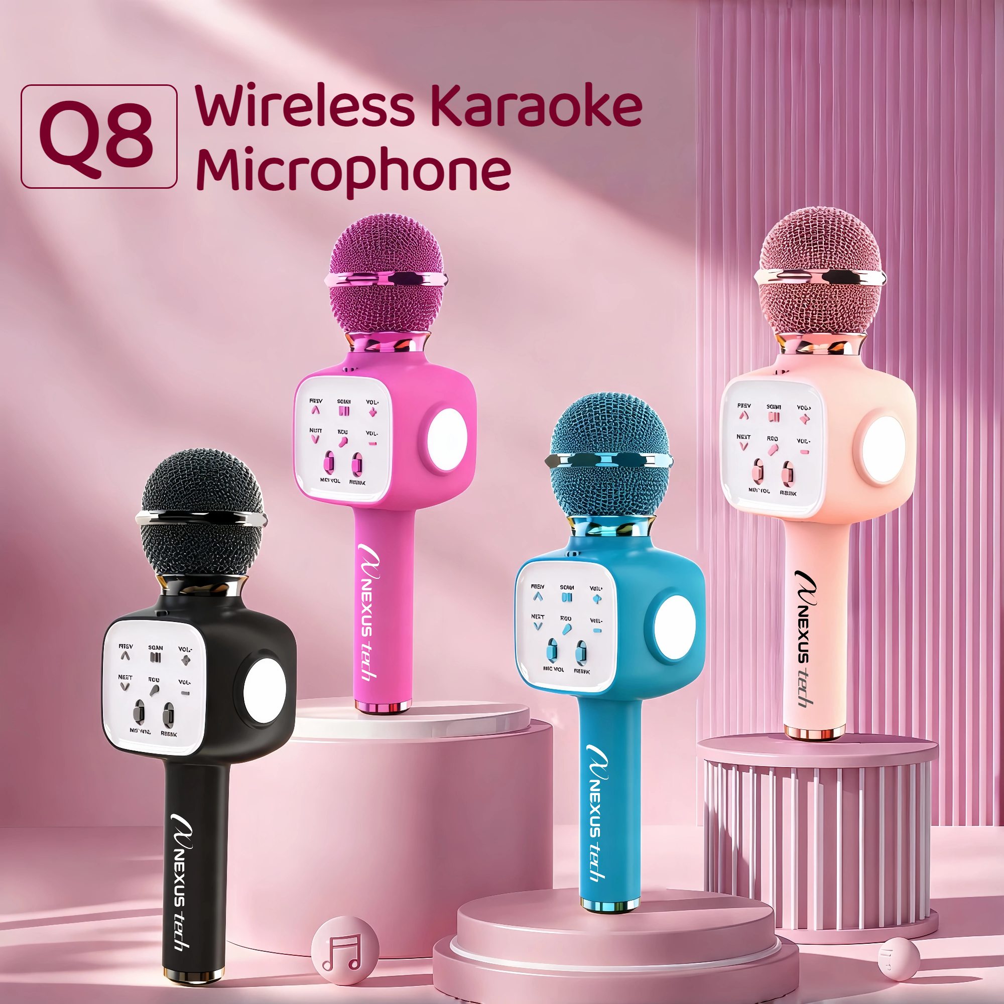 Wireless Bluetooth 5.2 Karaoke - огляд і ціна Condenser Microphone Kit