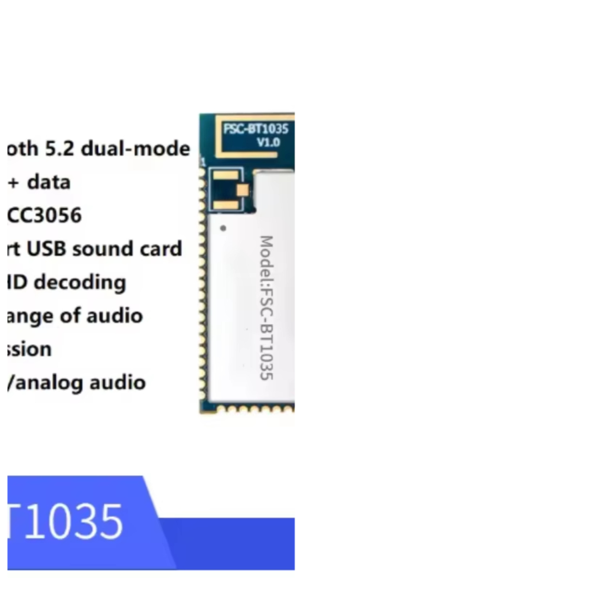 FSC-BT1035 module QCC3056 chip - огляд і ціна Usb Sound Card