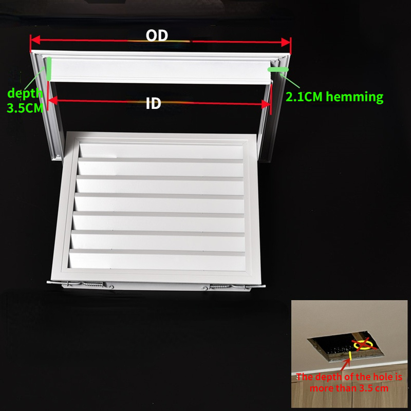 Aluminum alloy exhaust shutter - огляд і ціна Ventilation Grille Aluminum