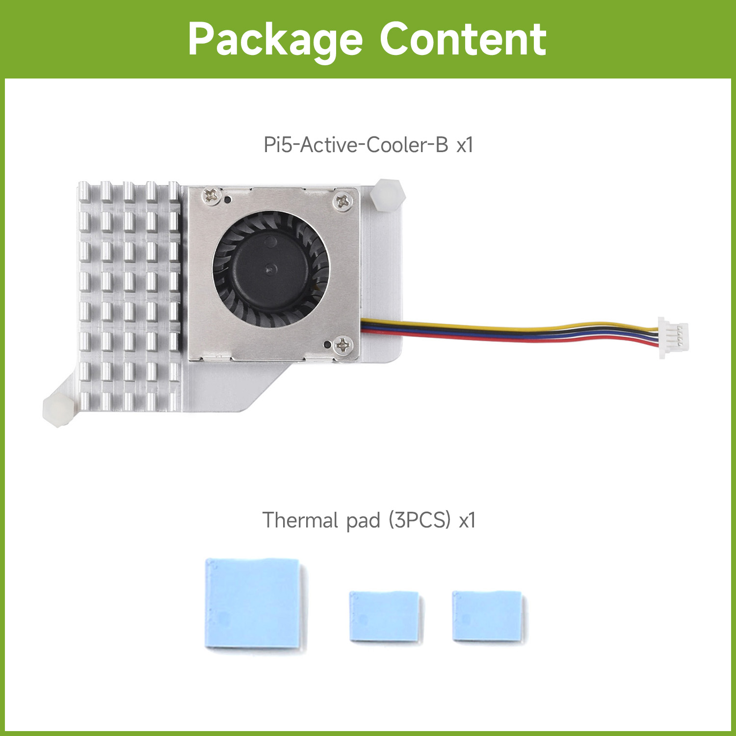 Waveshare Active Cooler (B) fo - огляд і ціна Heatsink Aluminum