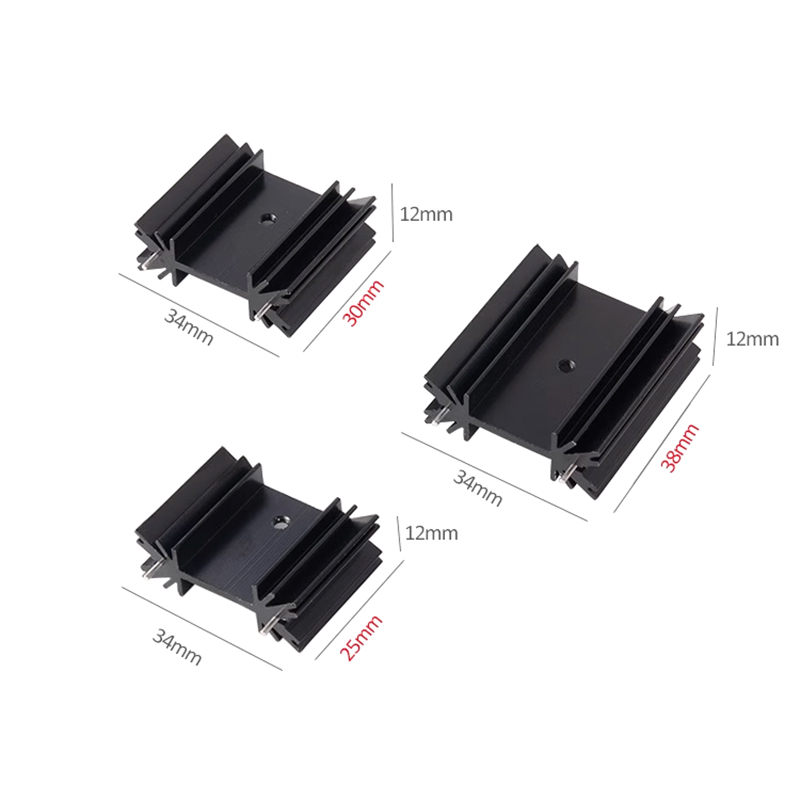 5 Pcs TO-220 Triode MOS Transi - огляд і ціна Heatsink Aluminum