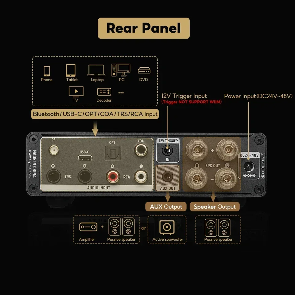 In stock A80 Home Amplifier TP - огляд і ціна Class D Amplifier