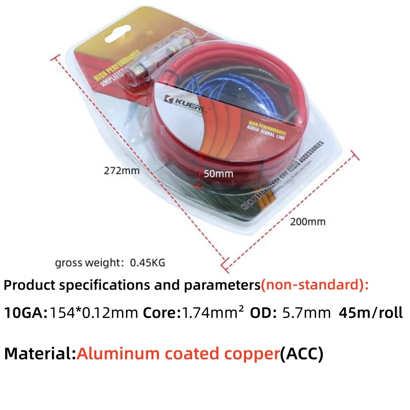 1200W Car Audio Wiring Kit 10G - огляд і ціна Audio Jumper Wire